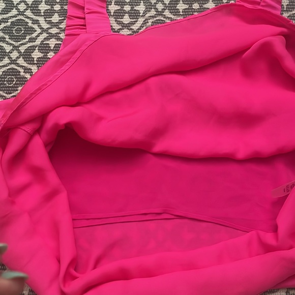 Vince Camuto bright neon pink tank top Size M - Picture 5 of 6